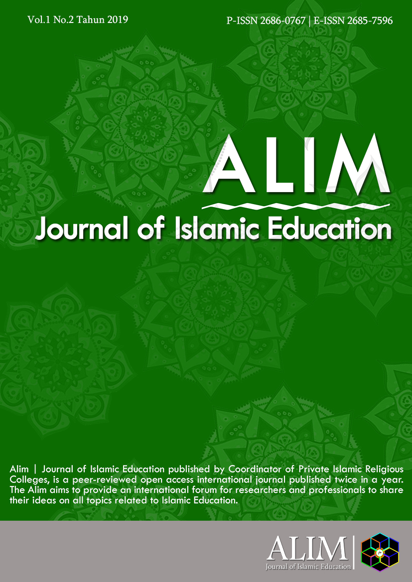 					View Vol. 1 No. 2 (2019): Alim: Journal of Islamic Education
				